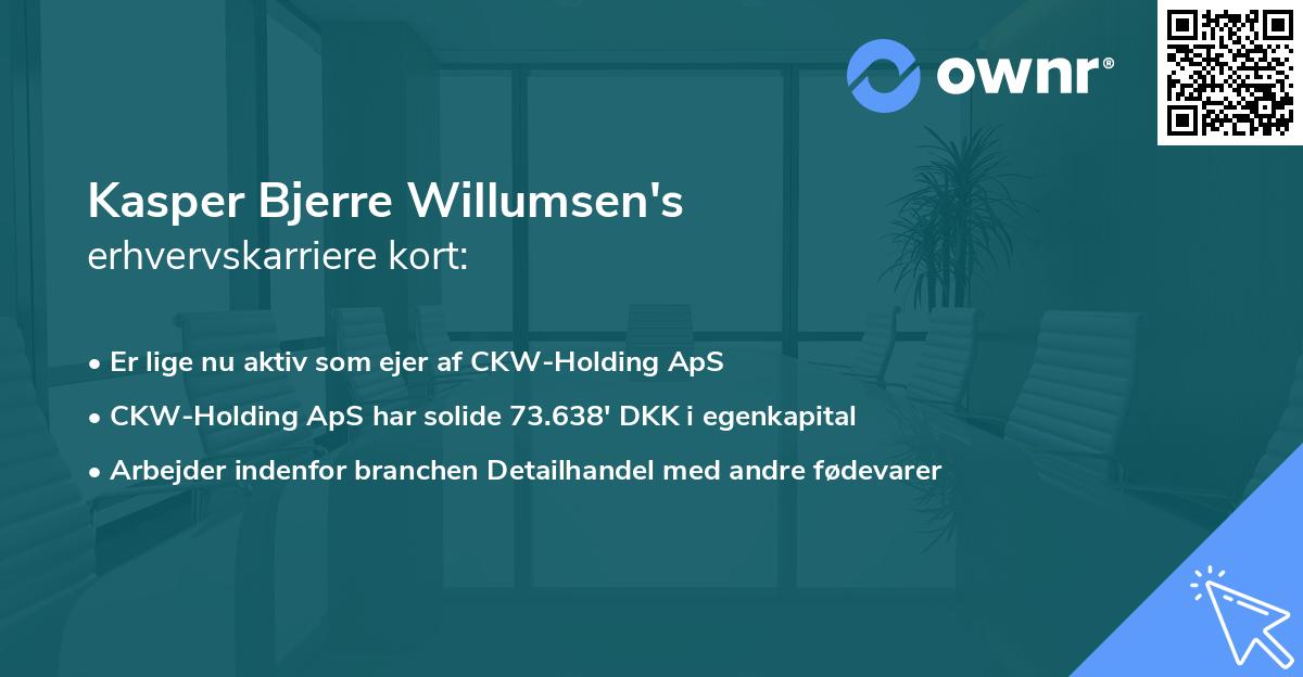 Kasper Bjerre Willumsen's erhvervskarriere kort