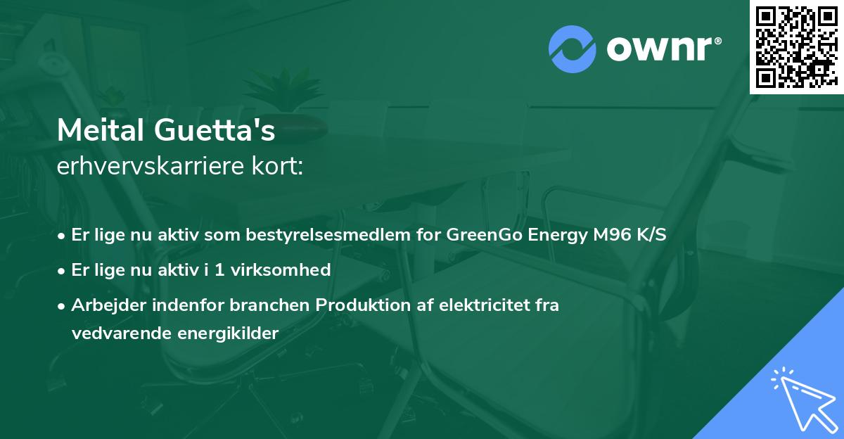 Meital Guetta's erhvervskarriere kort