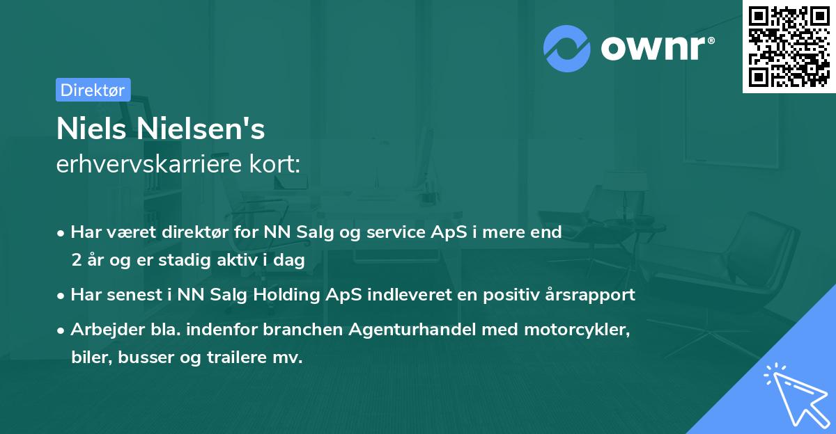 Niels Nielsen's erhvervskarriere kort