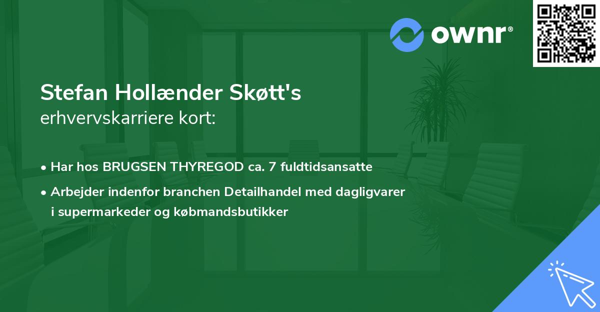 Stefan Hollænder Skøtt's erhvervskarriere kort