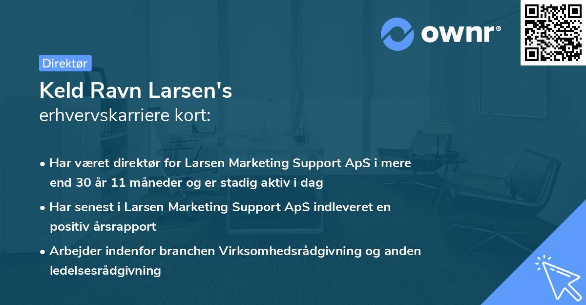 Keld Ravn Larsen's erhvervskarriere kort