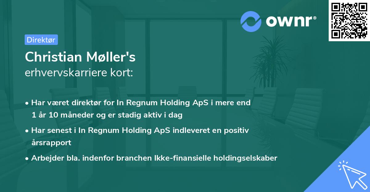 Christian Møller's erhvervskarriere kort