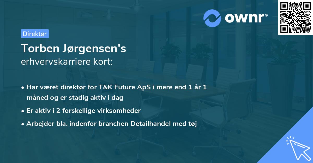 Torben Jørgensen's erhvervskarriere kort