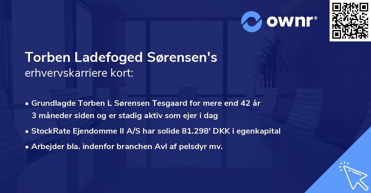 Torben Ladefoged Sørensen's erhvervskarriere kort