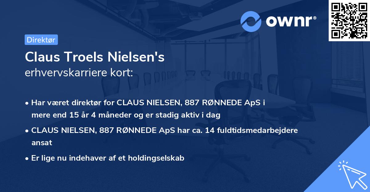 Claus Troels Nielsen's erhvervskarriere kort
