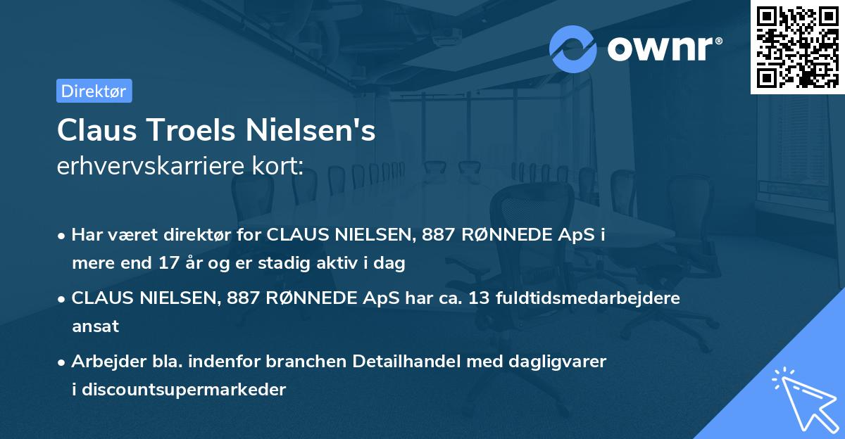 Claus Troels Nielsen's erhvervskarriere kort