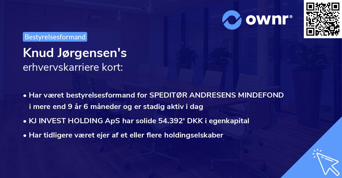 Knud Jørgensen's erhvervskarriere kort