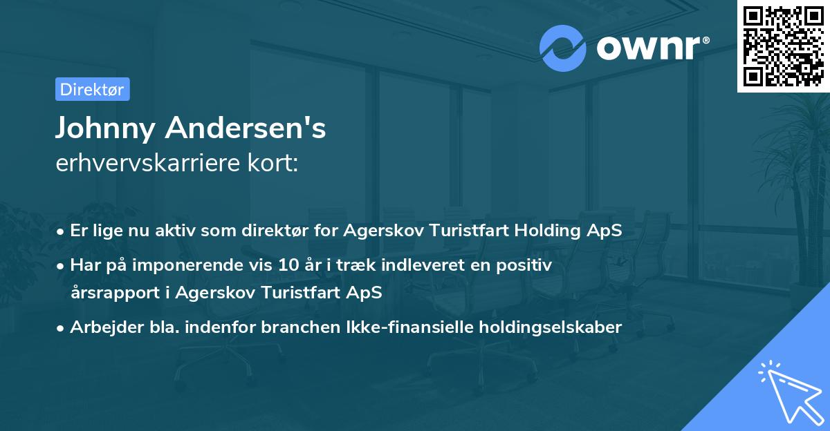 Johnny Andersen's erhvervskarriere kort