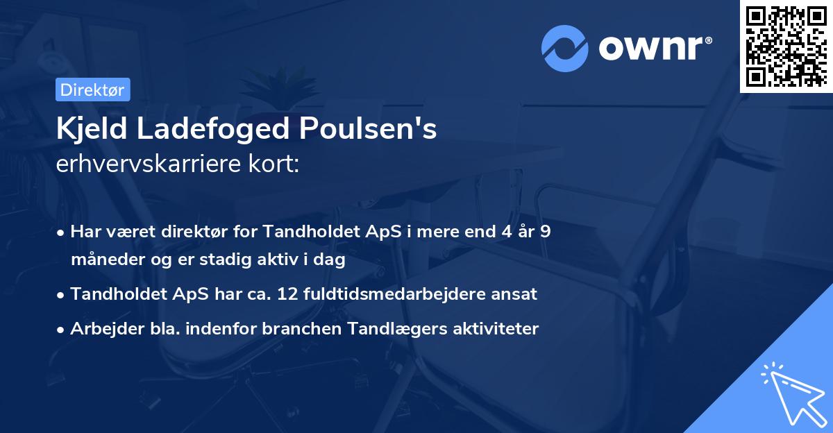 Kjeld Ladefoged Poulsen's erhvervskarriere kort