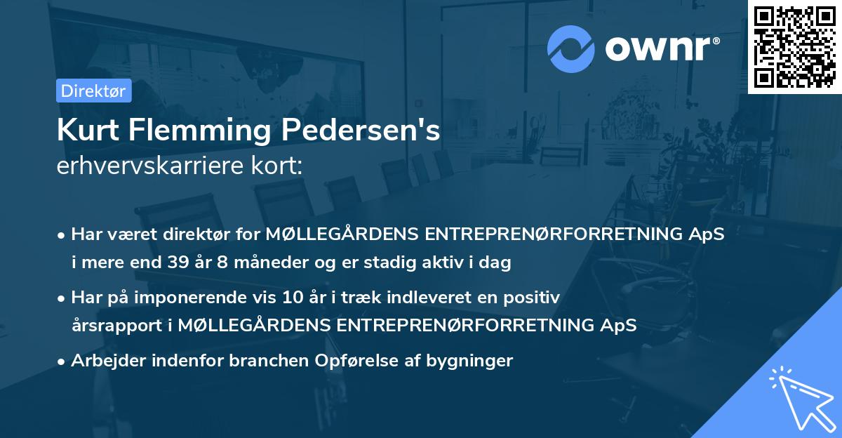 Kurt Flemming Pedersen's erhvervskarriere kort