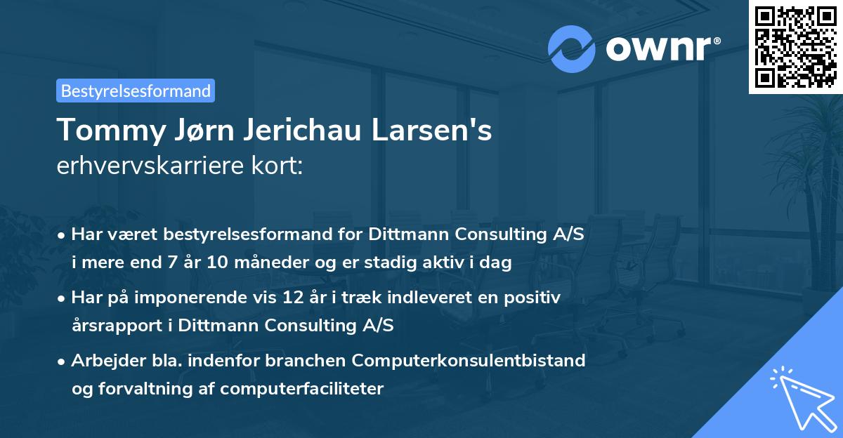 Tommy Jørn Jerichau Larsen's erhvervskarriere kort