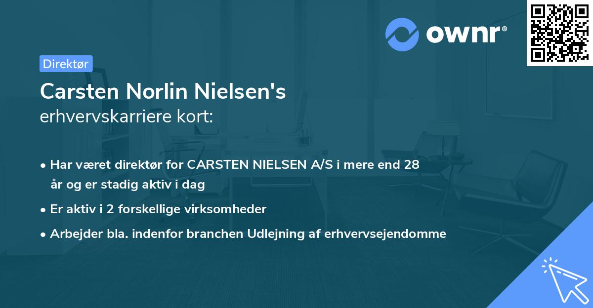 Carsten Norlin Nielsen's erhvervskarriere kort
