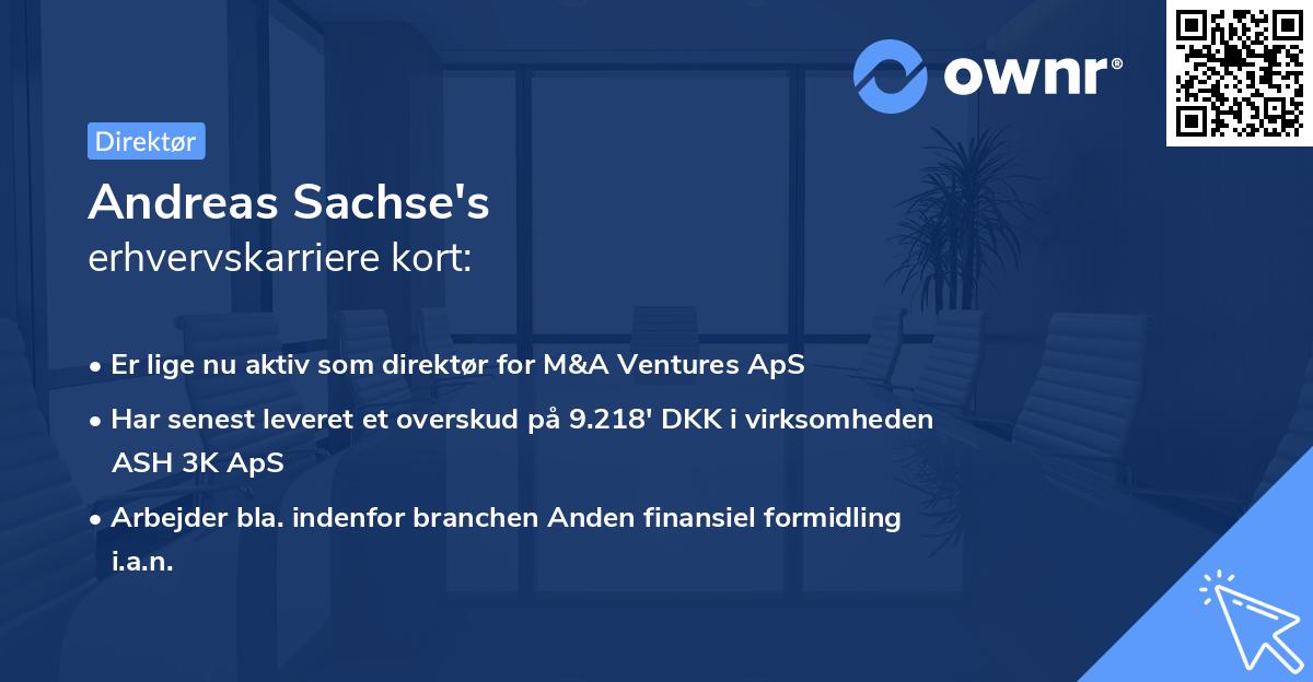 Andreas Sachse's erhvervskarriere kort