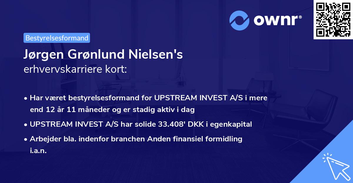 Jørgen Grønlund Nielsen's erhvervskarriere kort