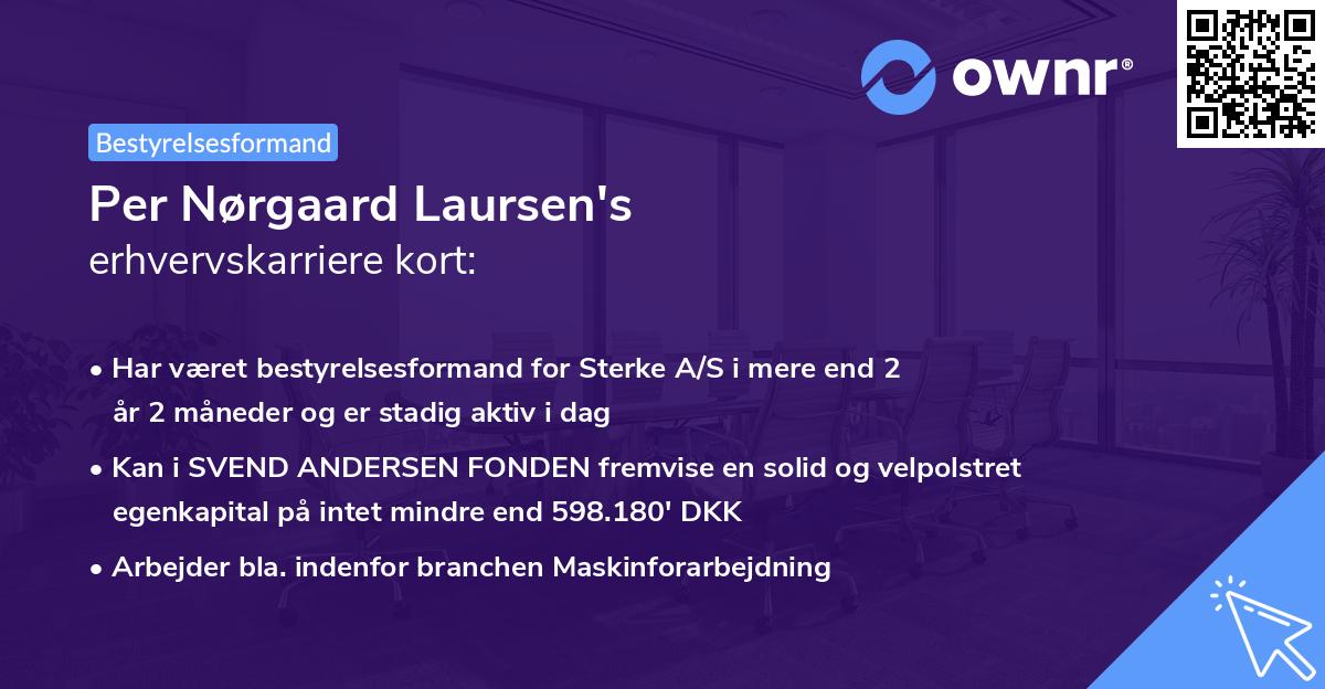 Per Nørgaard Laursen's erhvervskarriere kort