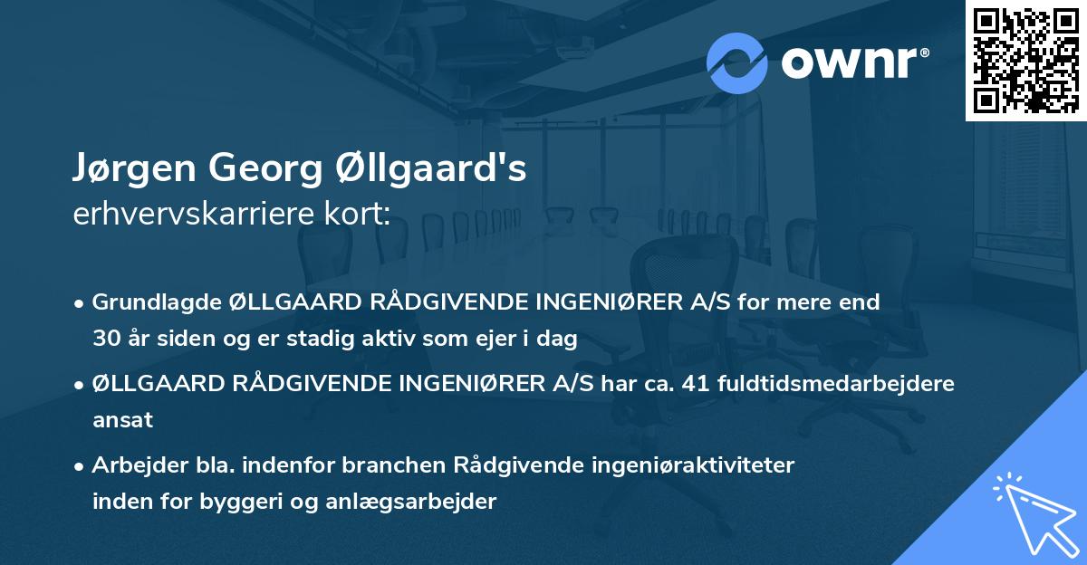 Jørgen Georg Øllgaard's erhvervskarriere kort