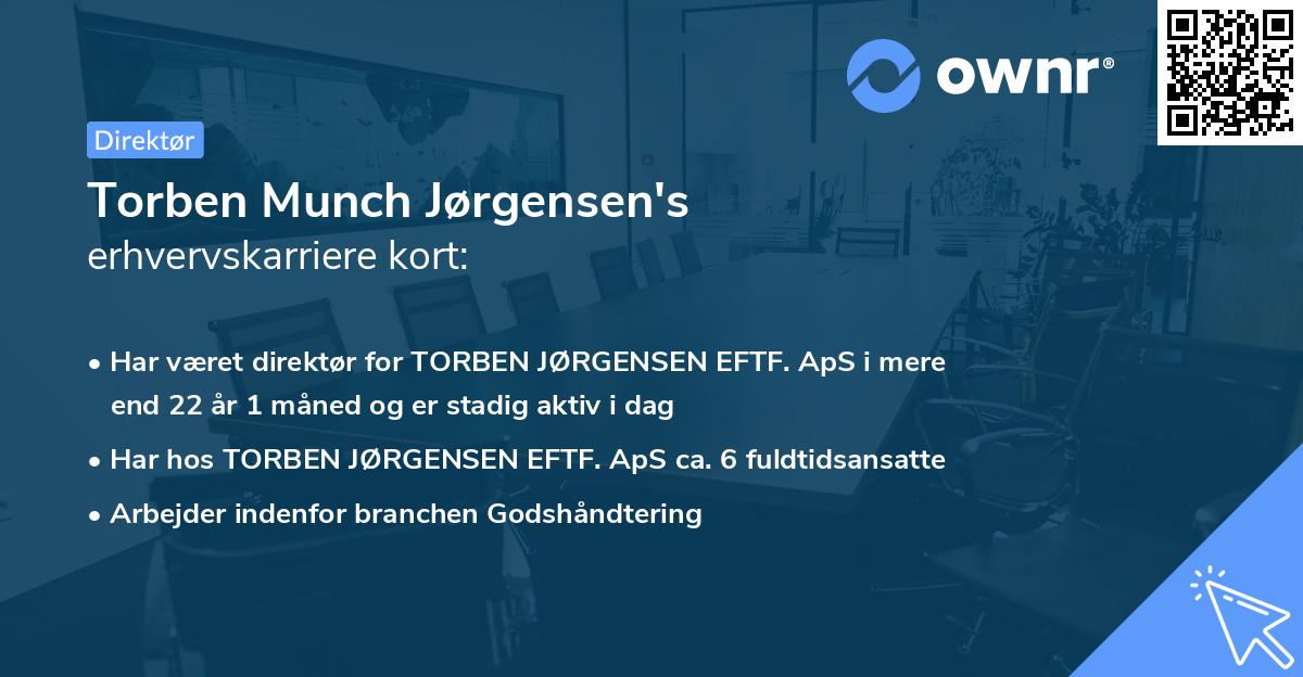 Torben Munch Jørgensen's erhvervskarriere kort
