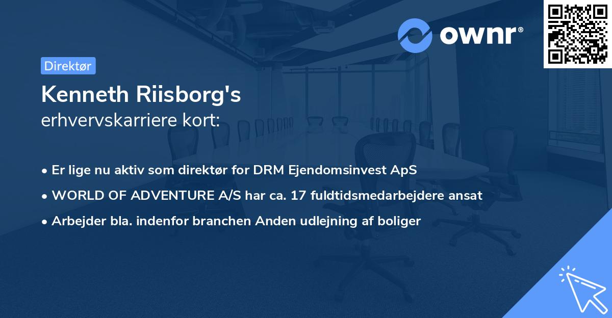 Kenneth Riisborg's erhvervskarriere kort