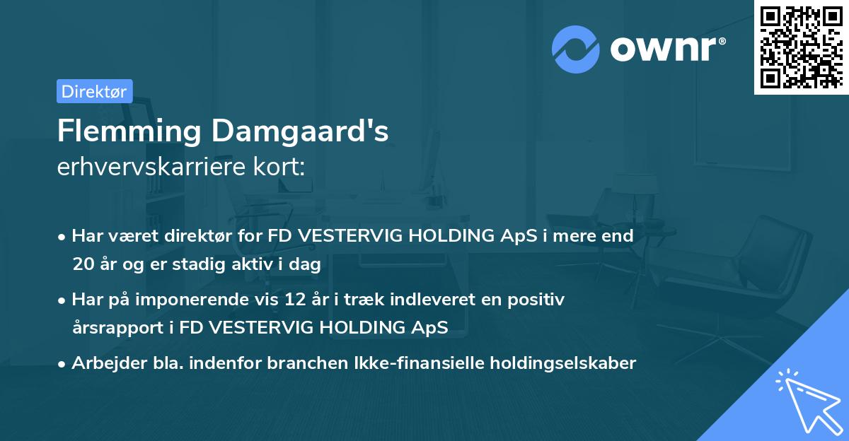 Flemming Damgaard's erhvervskarriere kort