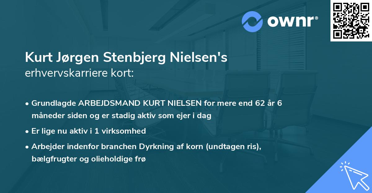 Kurt Jørgen Stenbjerg Nielsen's erhvervskarriere kort