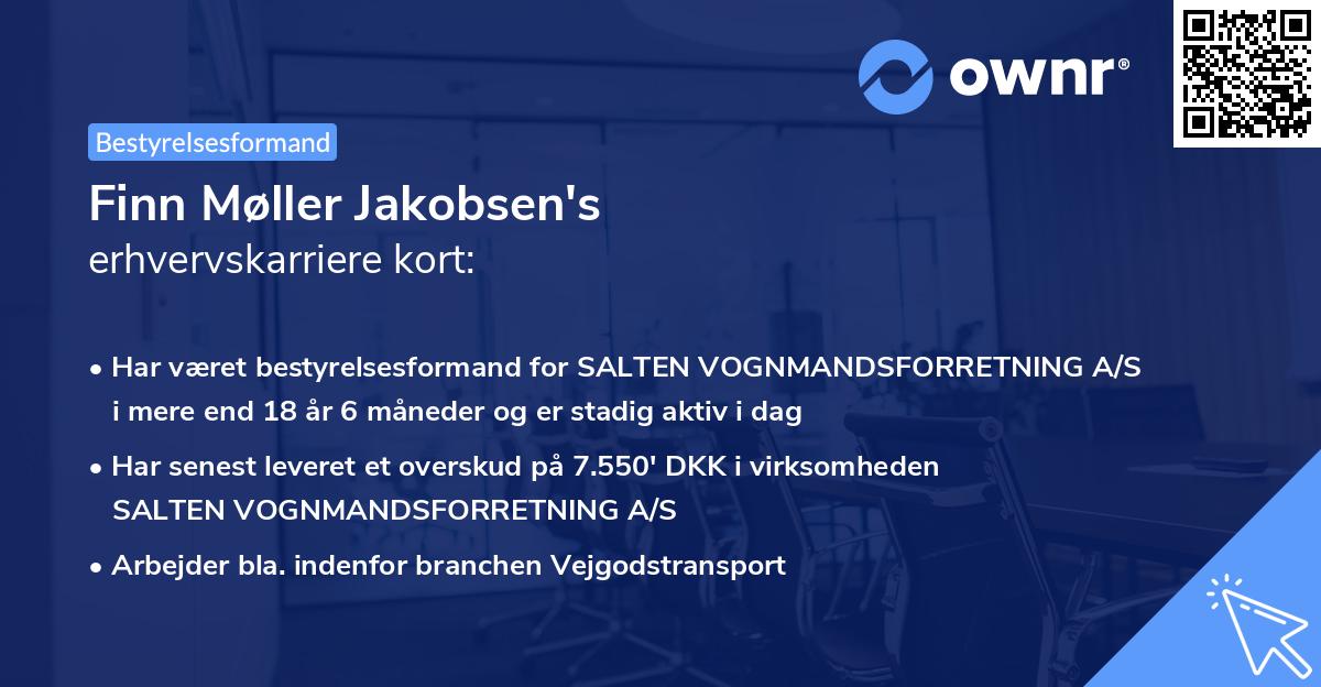 Finn Møller Jakobsen's erhvervskarriere kort