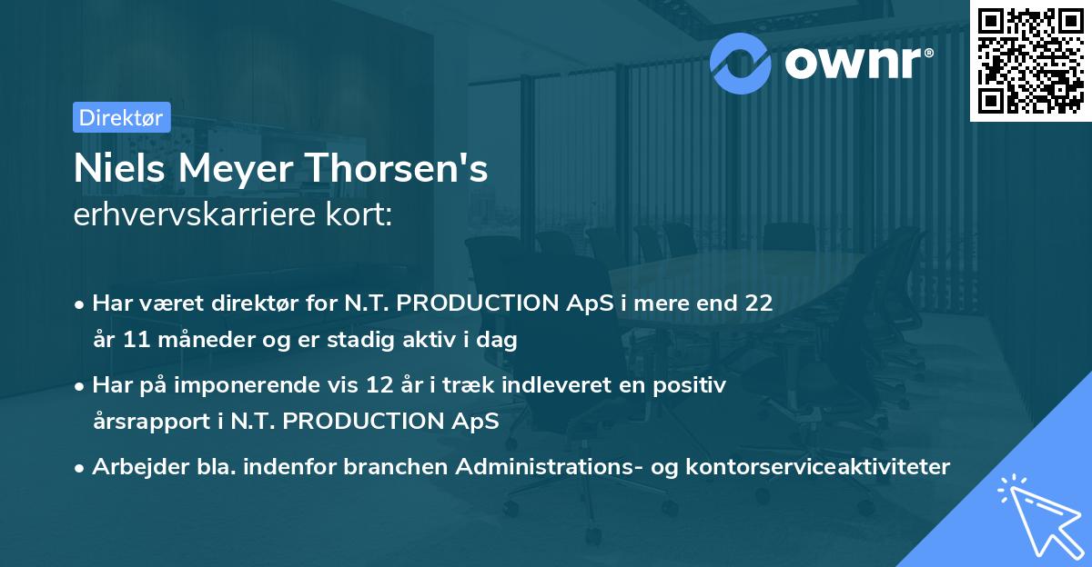 Niels Meyer Thorsen's erhvervskarriere kort