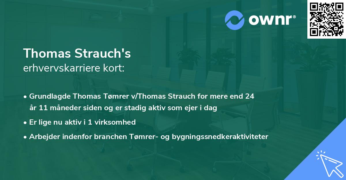 Thomas Strauch's erhvervskarriere kort
