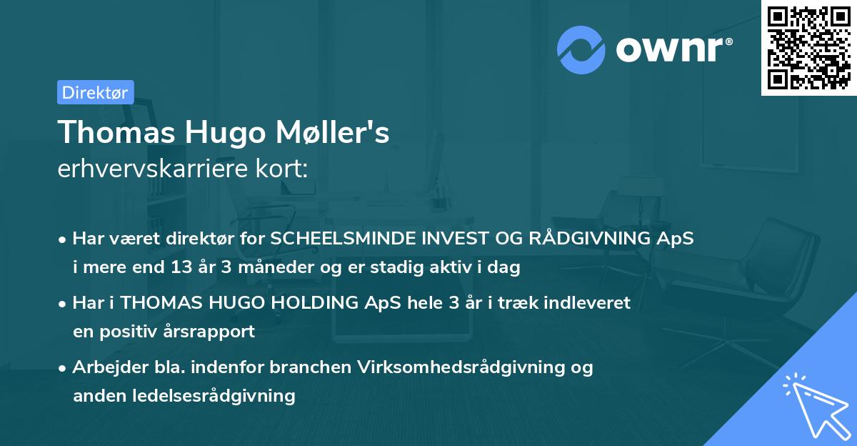 Thomas Hugo Møller's erhvervskarriere kort