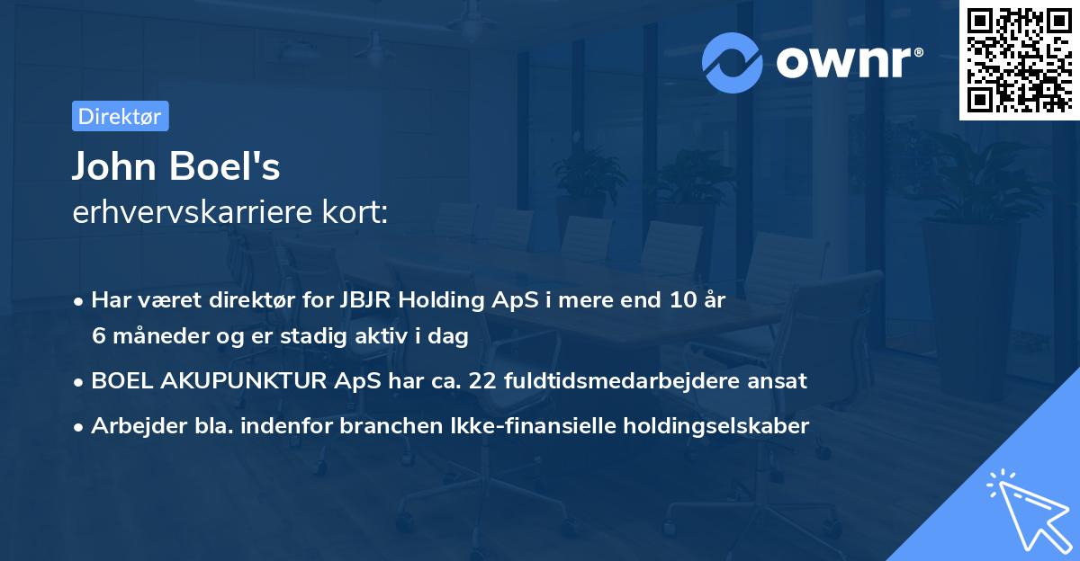 John Boel's erhvervskarriere kort