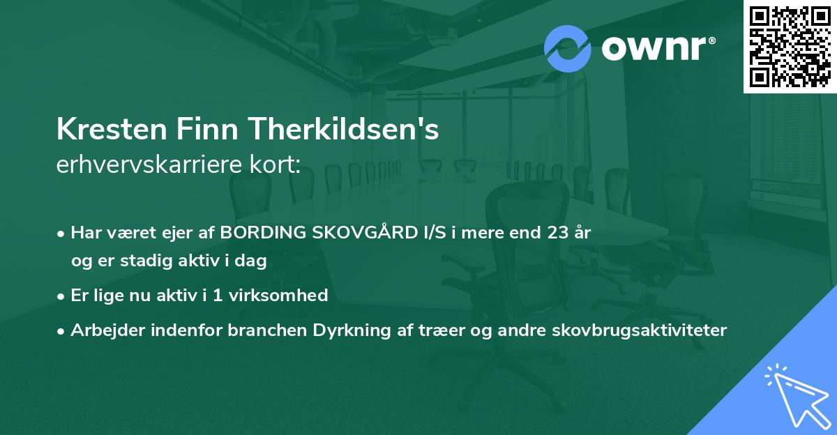 Kresten Finn Therkildsen's erhvervskarriere kort