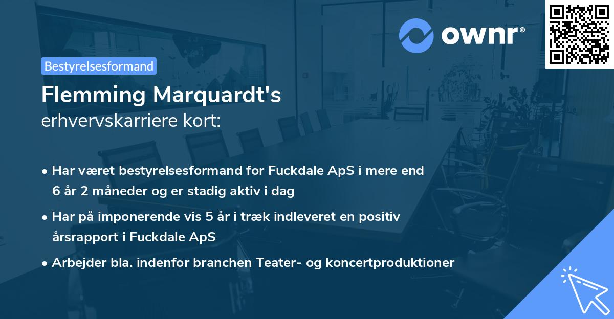 Flemming Marquardt's erhvervskarriere kort