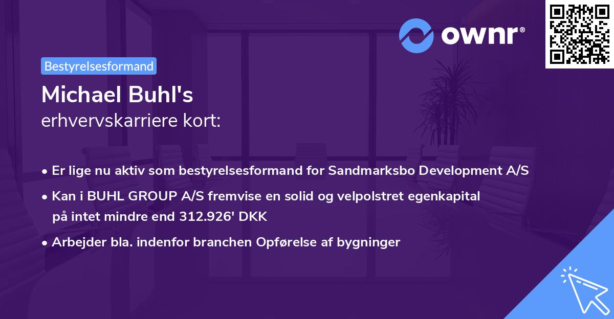 Michael Buhl's erhvervskarriere kort