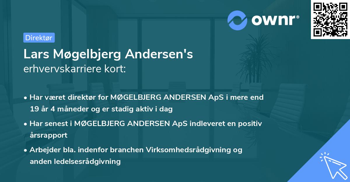 Lars Møgelbjerg Andersen's erhvervskarriere kort