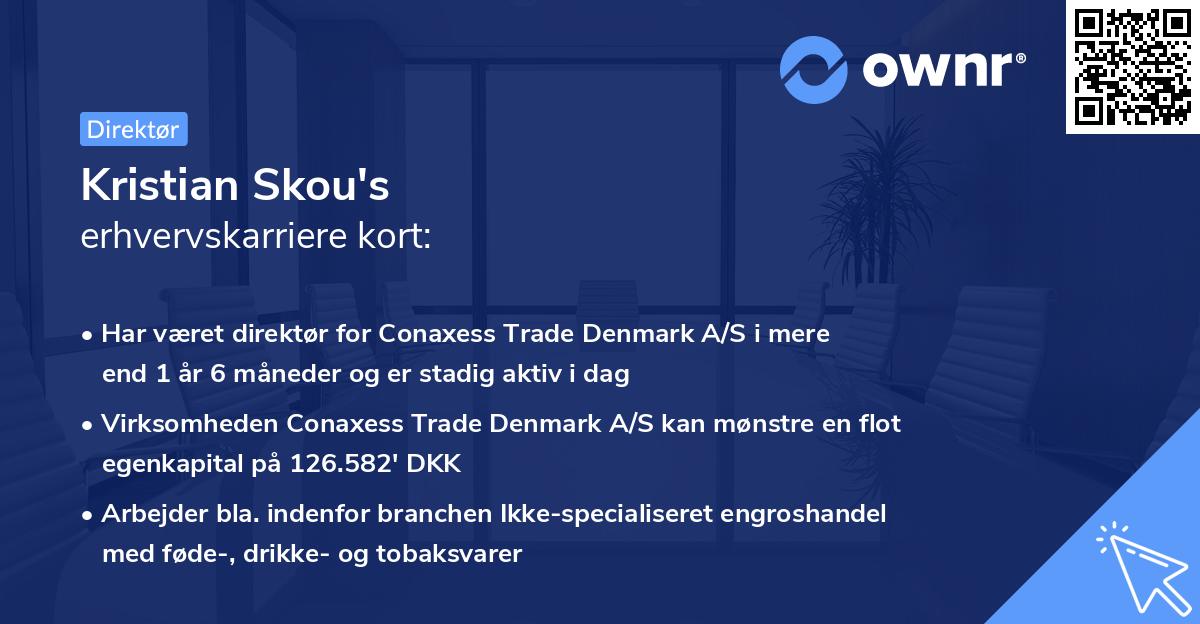 Kristian Skou's erhvervskarriere kort