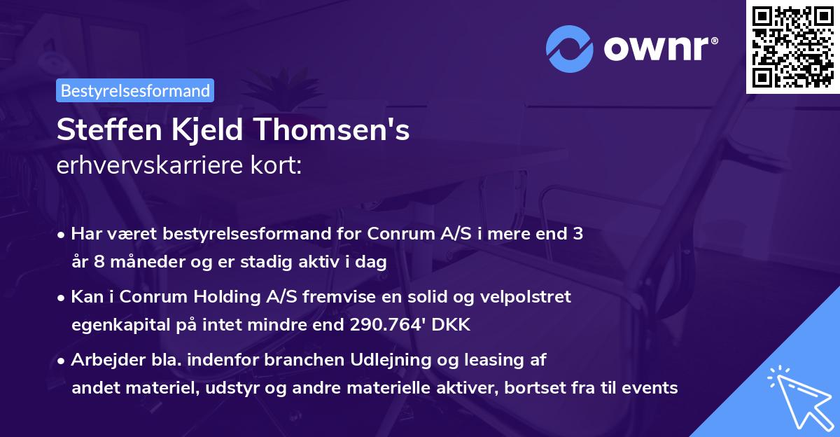 Steffen Kjeld Thomsen's erhvervskarriere kort