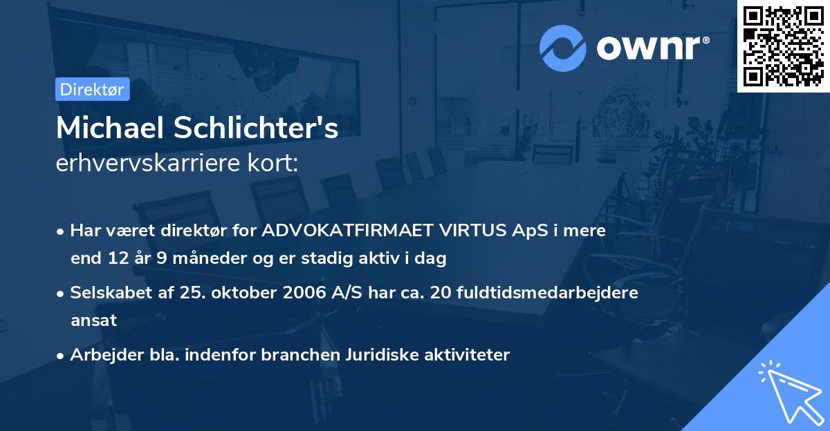 Michael Schlichter's erhvervskarriere kort