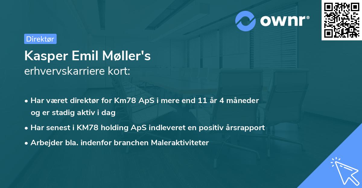 Kasper Emil Møller's erhvervskarriere kort