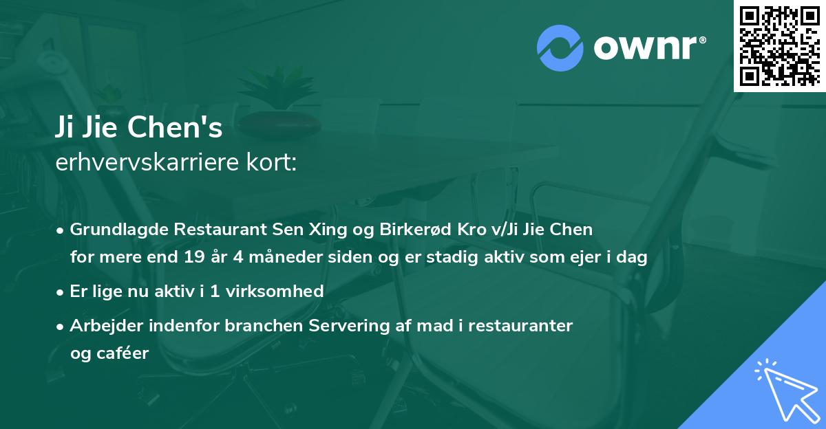 Ji Jie Chen's erhvervskarriere kort