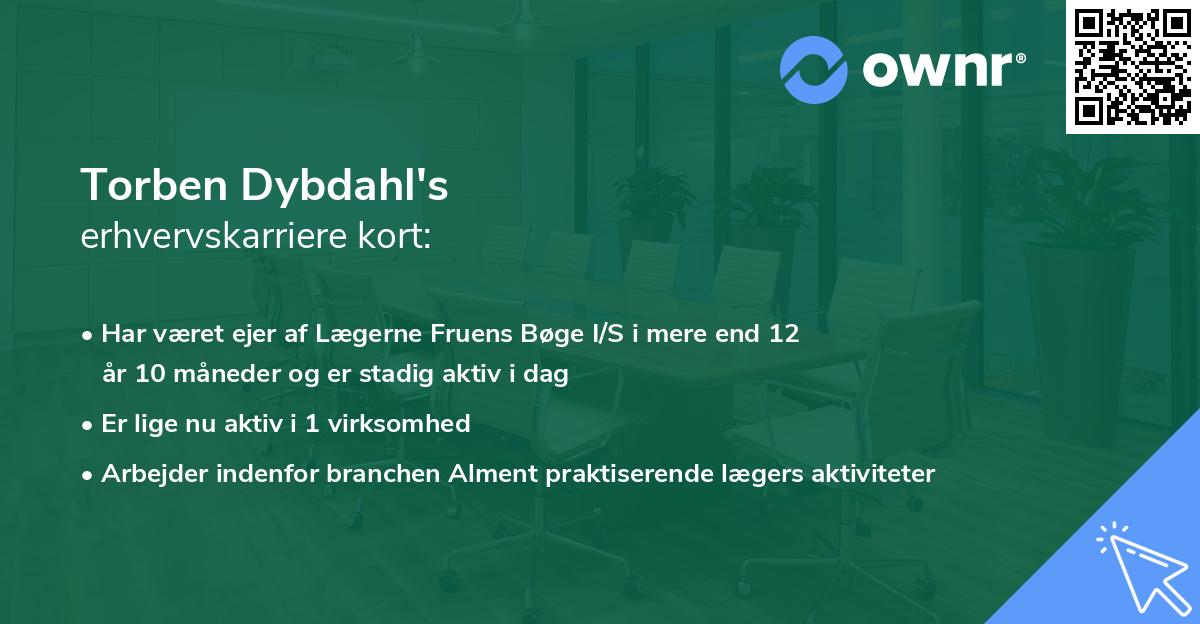 Torben Dybdahl's erhvervskarriere kort