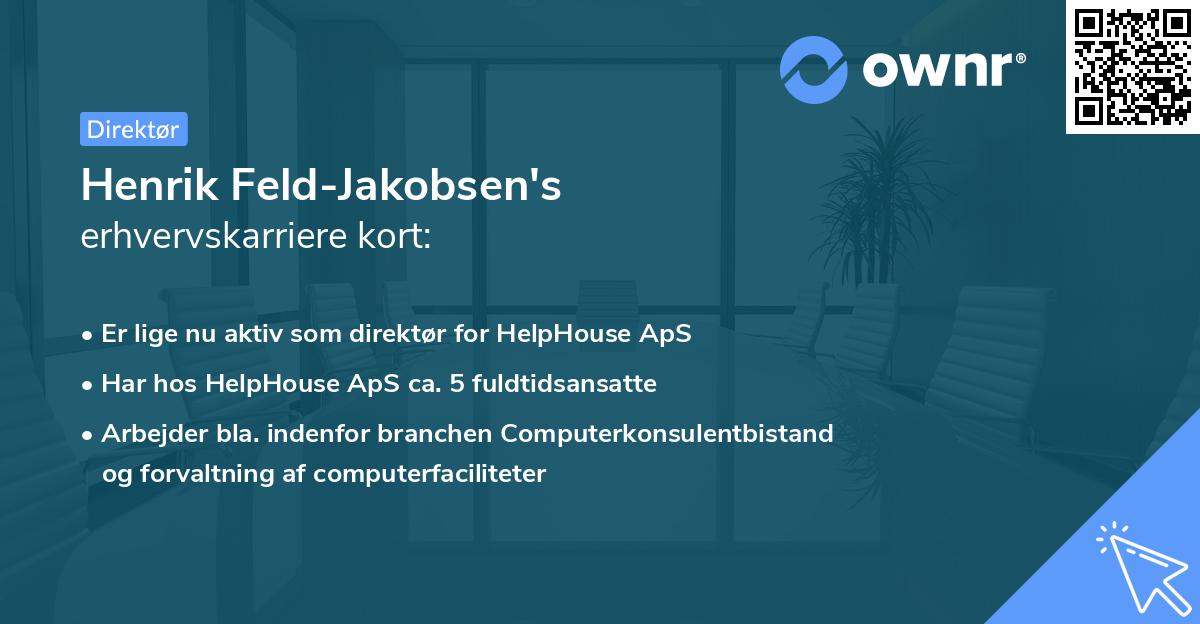 Henrik Feld-Jakobsen's erhvervskarriere kort