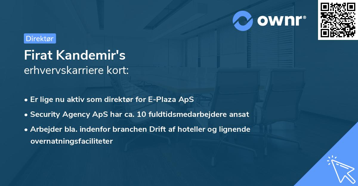 Firat Kandemir's erhvervskarriere kort
