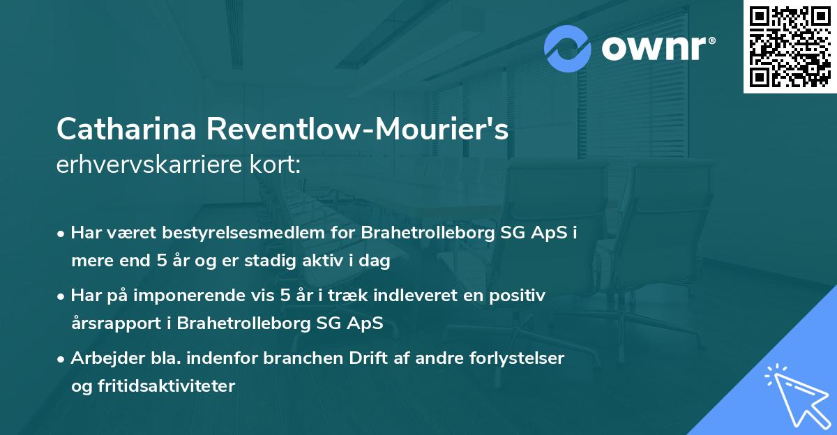 Catharina Reventlow-Mourier's erhvervskarriere kort