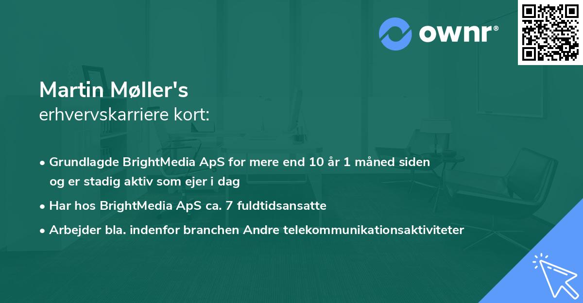 Martin Møller's erhvervskarriere kort