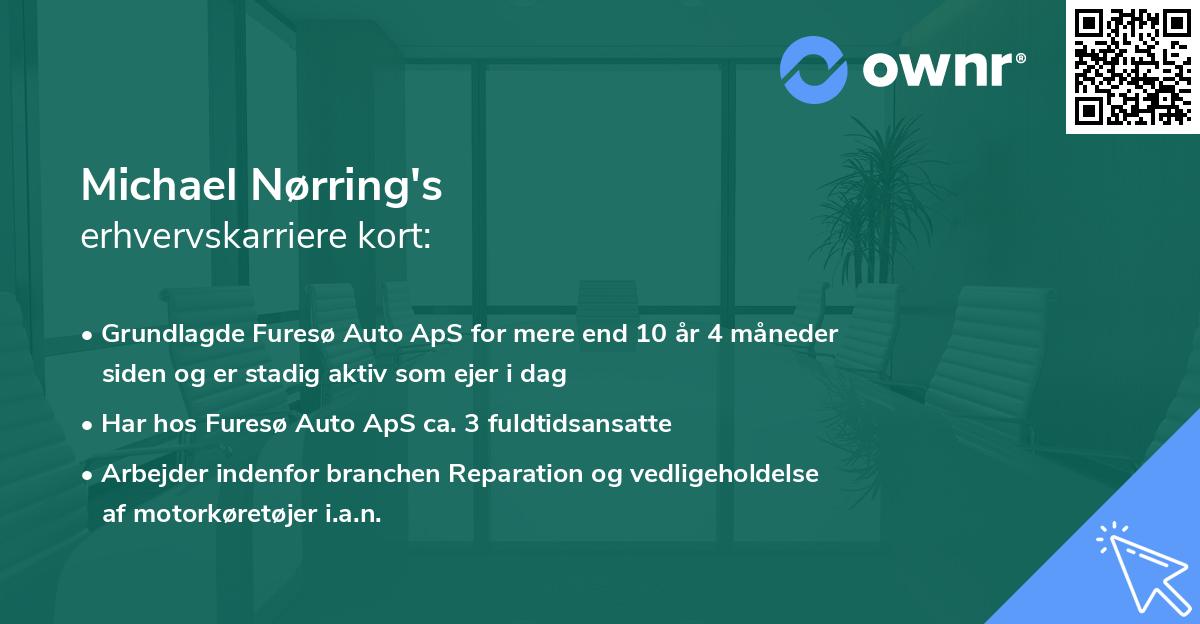 Michael Nørring's erhvervskarriere kort