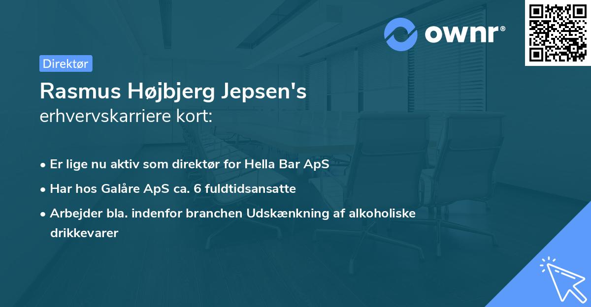 Rasmus Højbjerg Jepsen's erhvervskarriere kort