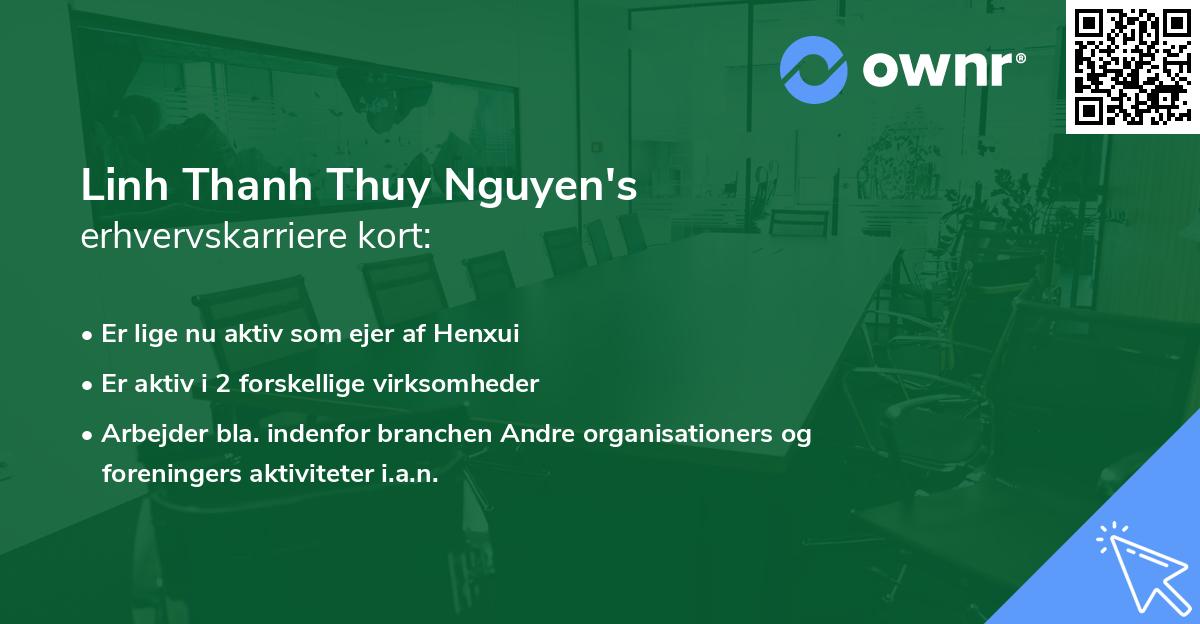 Linh Thanh Thuy Nguyen's erhvervskarriere kort