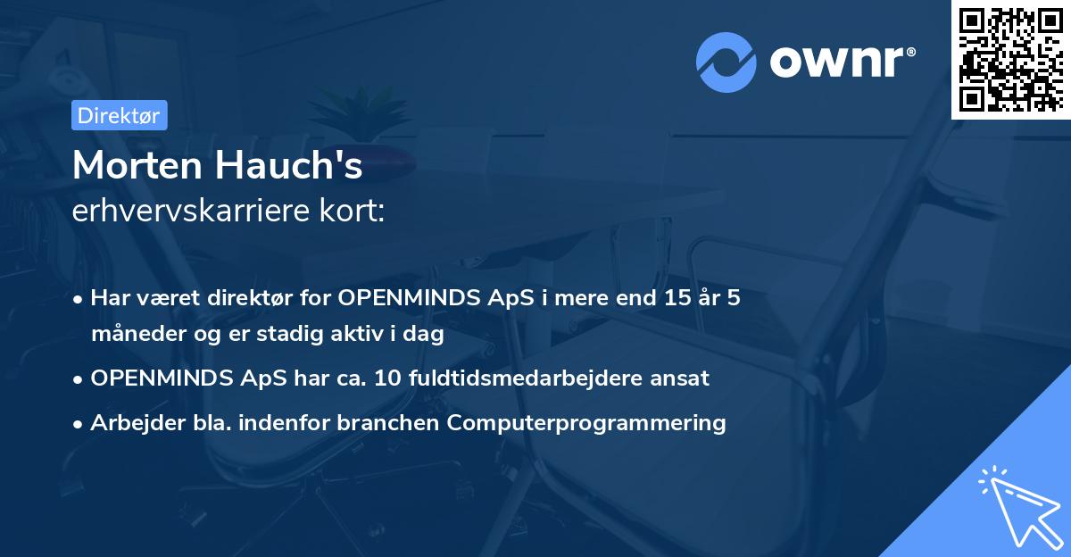 Morten Hauch's erhvervskarriere kort