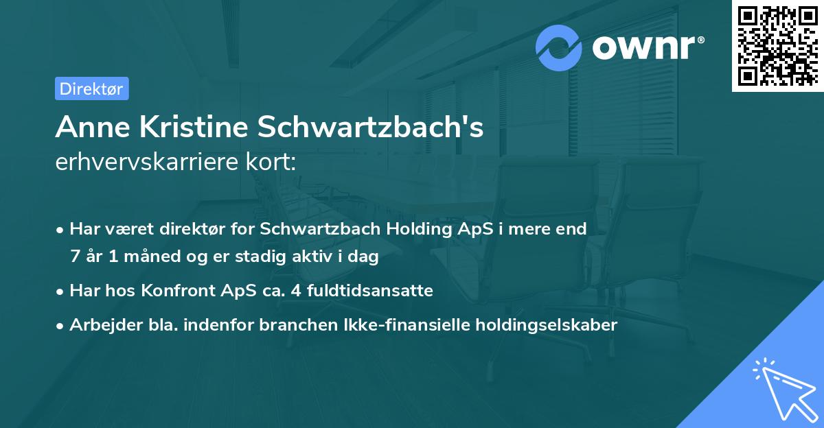 Anne Kristine Schwartzbach's erhvervskarriere kort