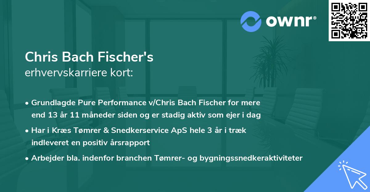 Chris Bach Fischer's erhvervskarriere kort