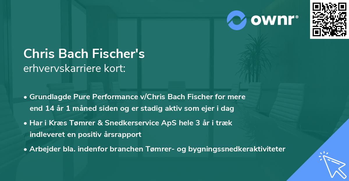 Chris Bach Fischer's erhvervskarriere kort